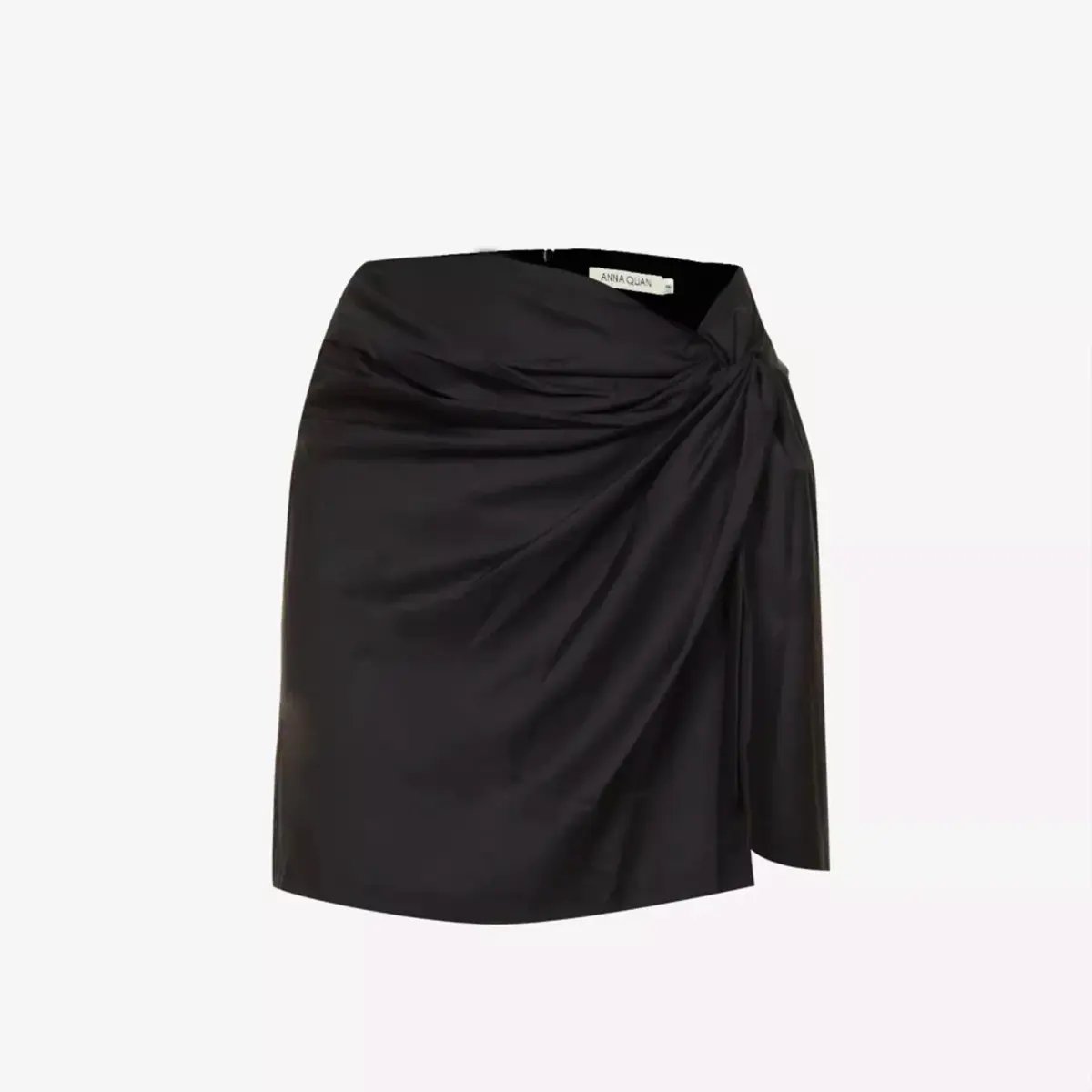 Anna Quan Emelia Ruched Mini Skirt Black Size 12 photo 6