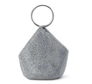 Olga Berg Ellie Ring Handle Bag Silver photo 4