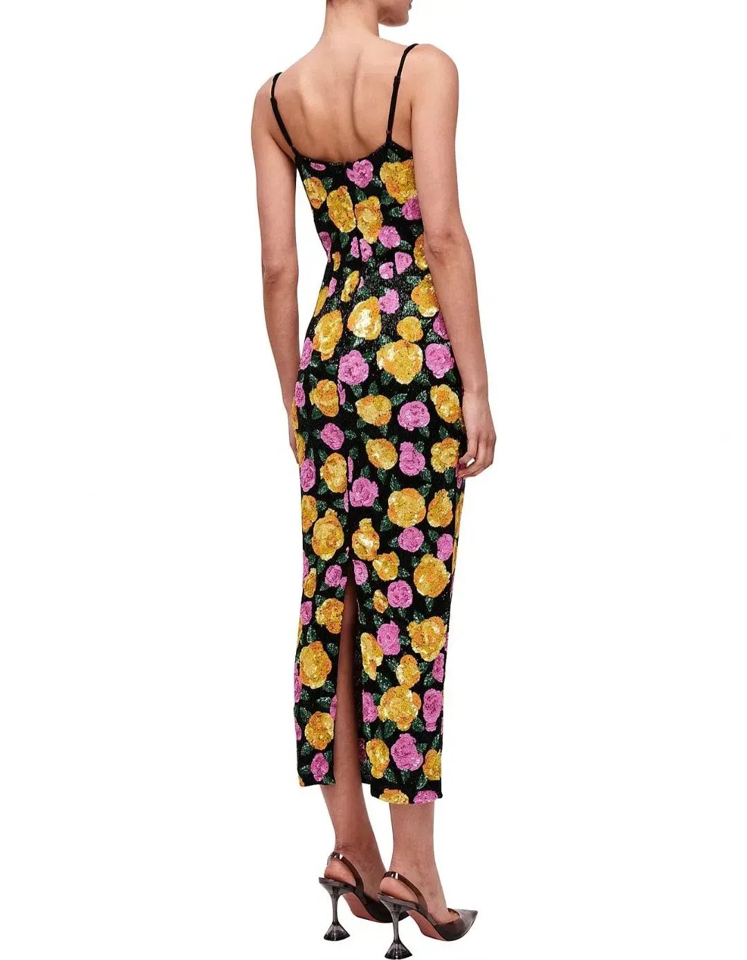 Rachel Gilbert Dallas Midi Dress Floral 4/AU14 photo 4
