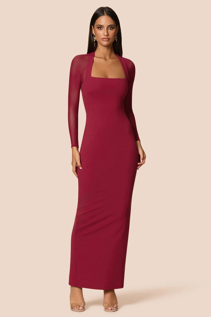 Nookie Amore Mesh Maxi Dress - Ruby photo 2