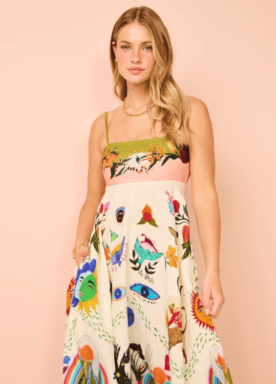 Alemais Evergreen Sundress In Multi photo 6