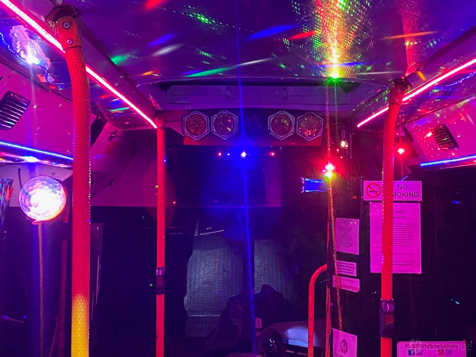50 Seater Dance Floor & Pole at Pink Party Bus photo 4
