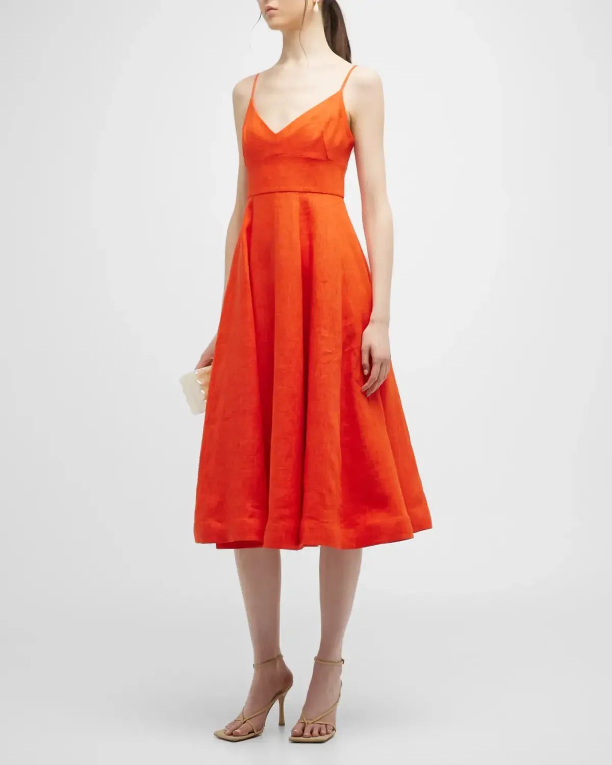 Zimmermann Wonderland Picnic Midi Dress Red Size 1 / AU 10 photo 3
