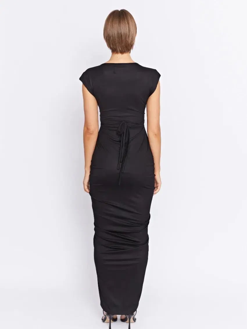 Pfeiffer Ramos Midi Dress Black Size 10 photo 3