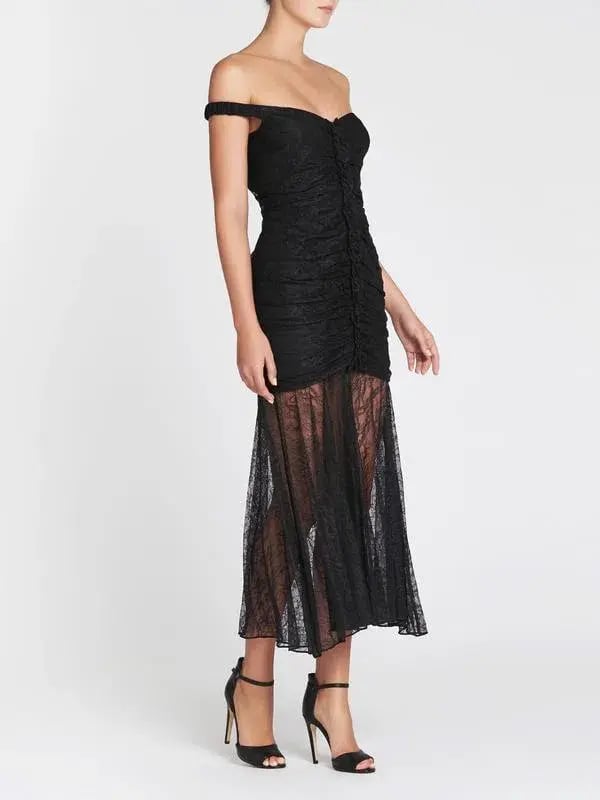 Camilla & Marc Sinclair Midi Dress Black Size 6 photo 3