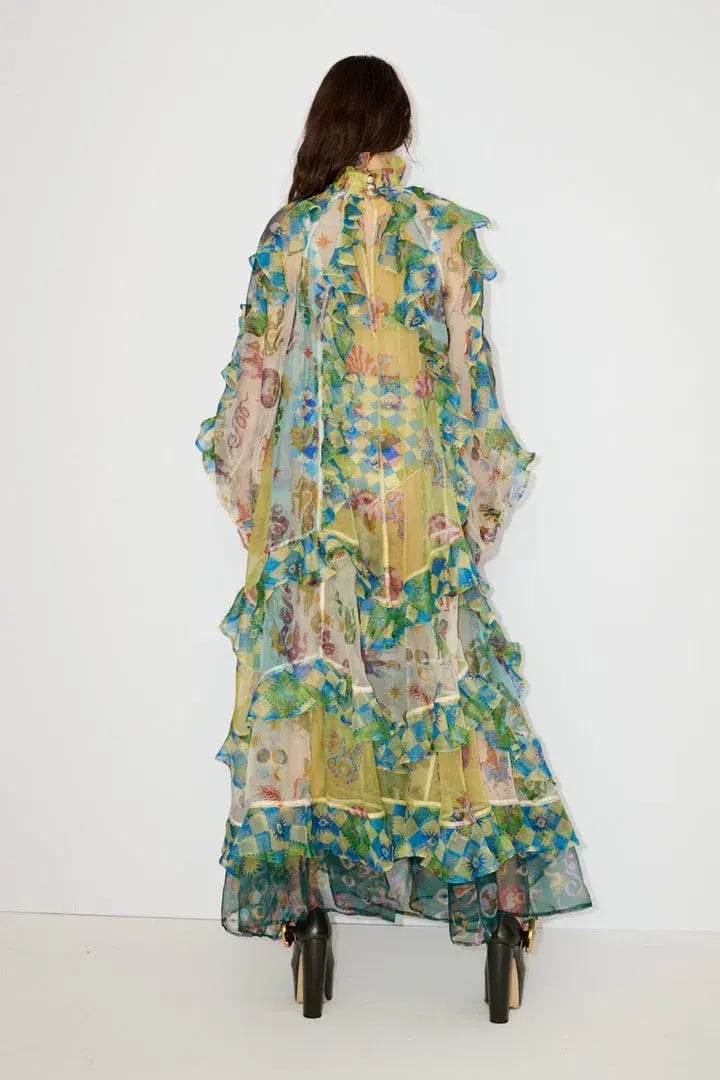 Alemais Guardian Ruffled Silk Organza Gown Size 10 Au photo 9