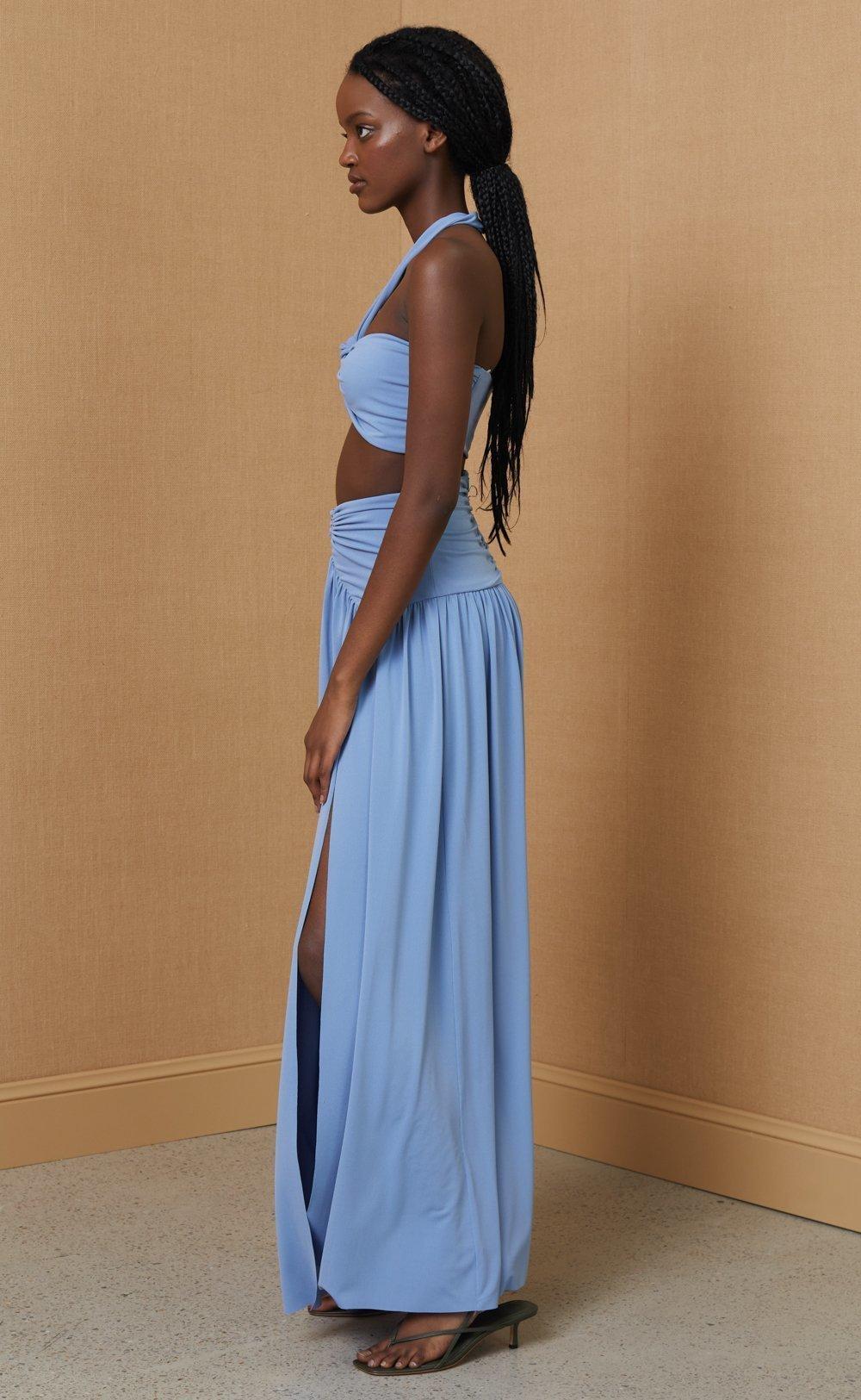 Bec & Bridge Minx Bandeau Top Dusk Blue Size 8 photo 3