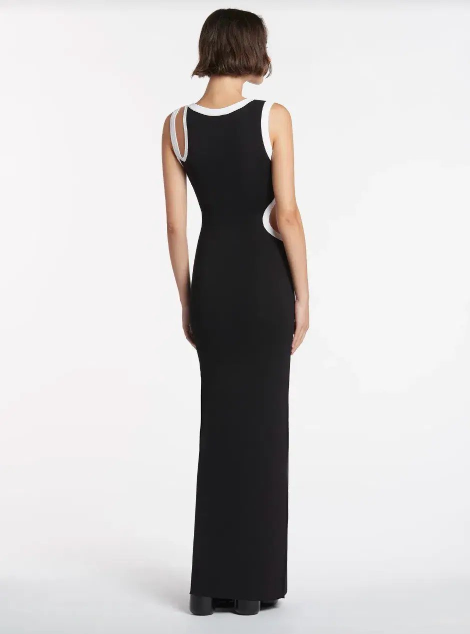 Sir the Label Evalina Cut Out Dress Black Size 2/Au 10 photo 2