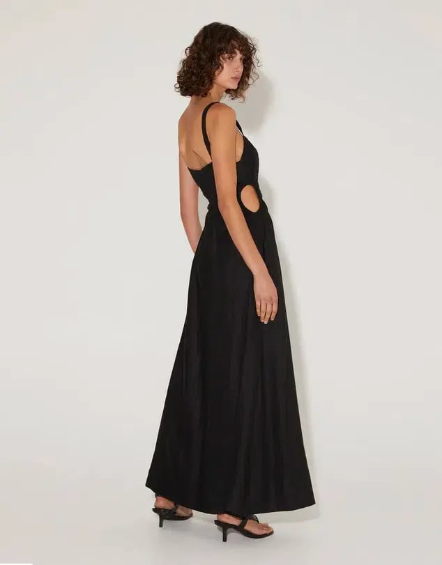 Hansen and Gretel Carlos Maxi Dress Black Size 8 photo 3
