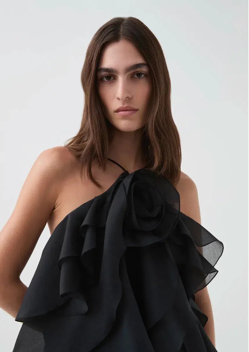 Aje Pandorea Layered Mini Dress Black 10 photo 3