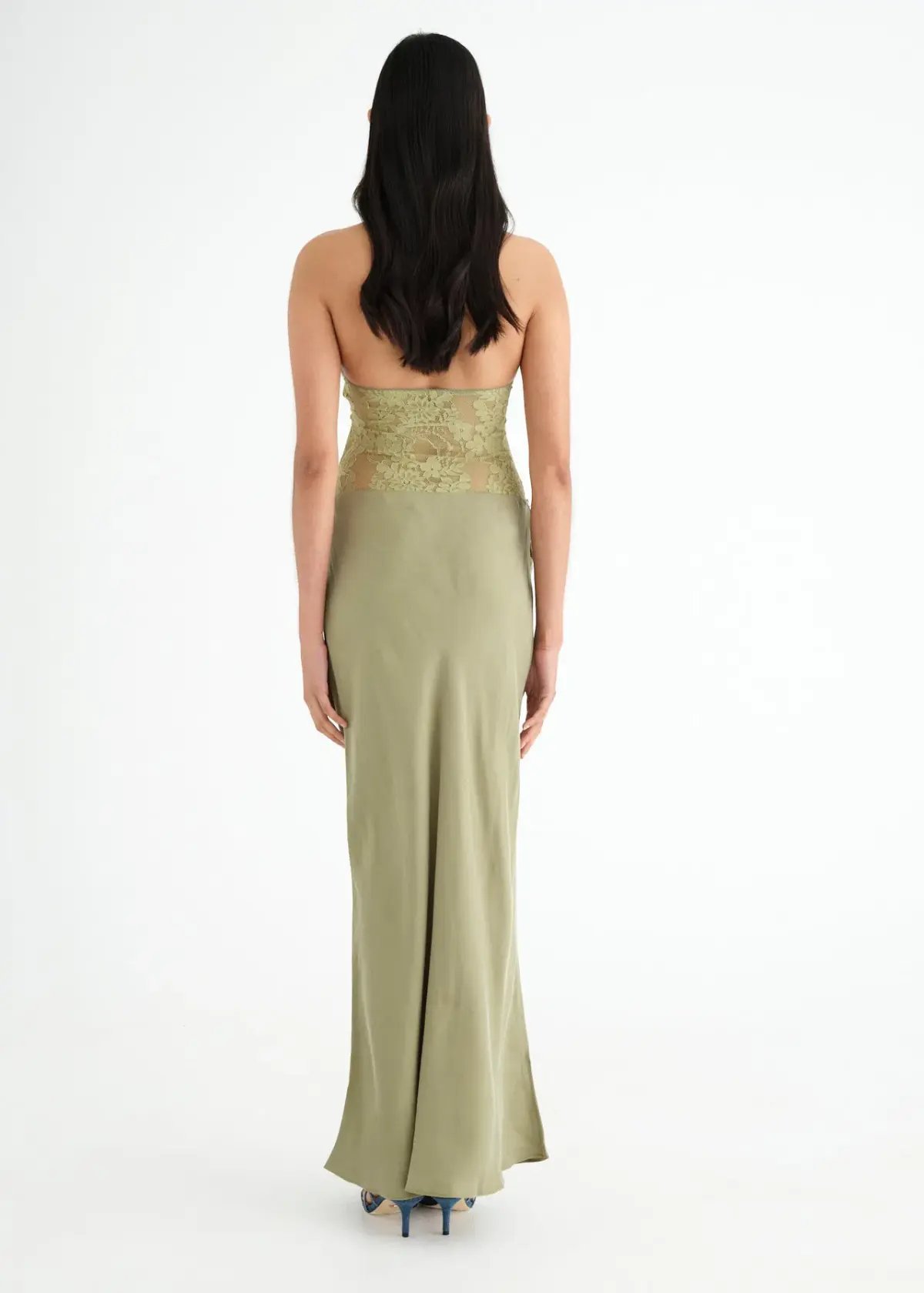 Benni Miko Maxi Dress Pear Size 8 photo 3