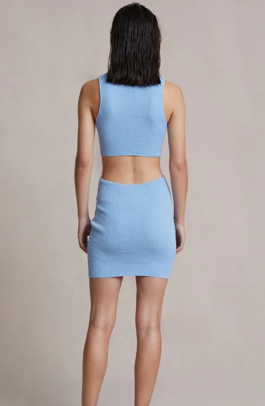 Bec & Bridge Zahara Knit Mini Dress Blue Size 10 photo 2