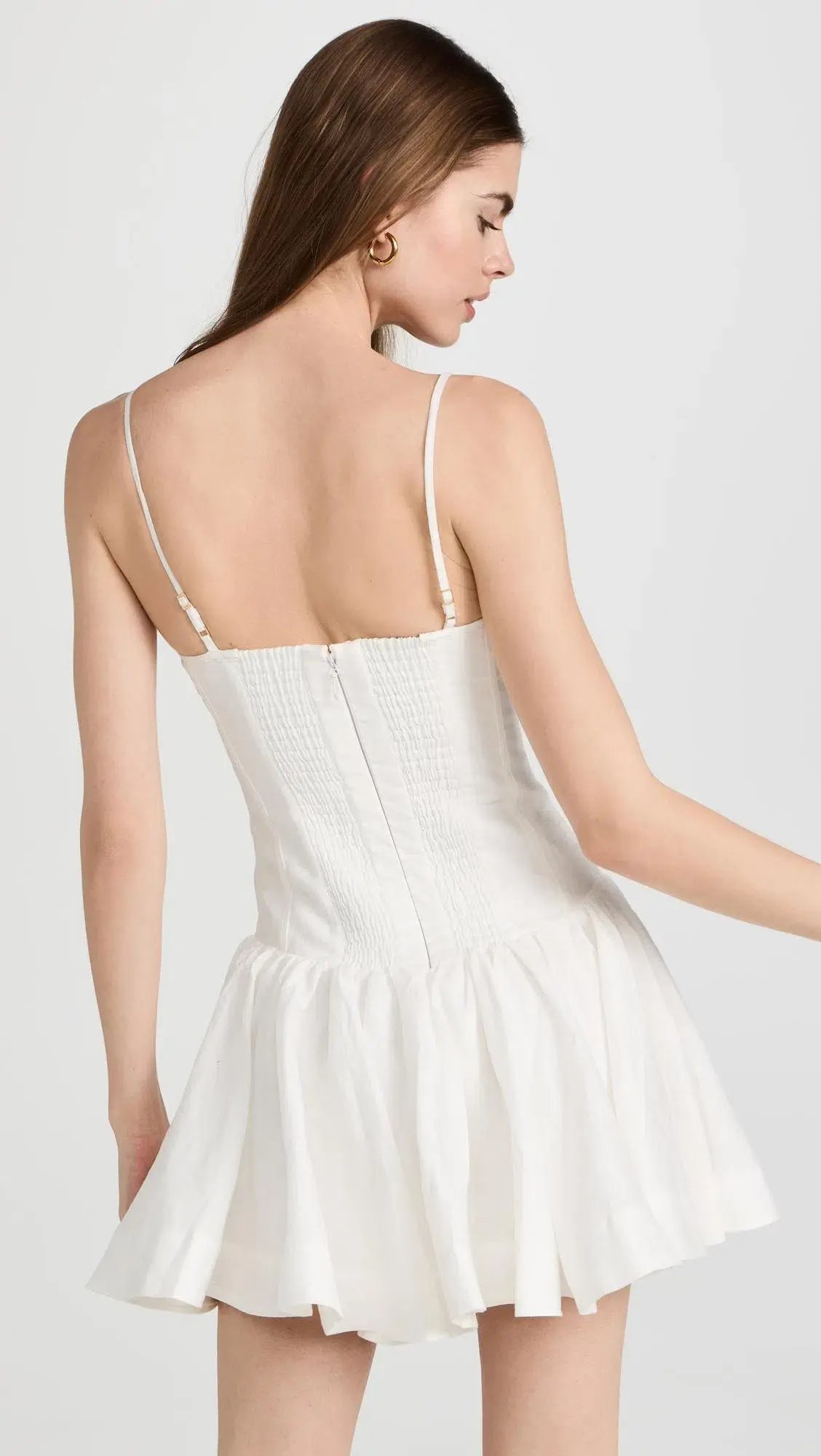 Aje Anastasia Panelled Mini Dress Ivory Size 8 photo 2