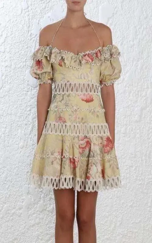 Zimmermann Melody Off the Shoulder Dress photo 2