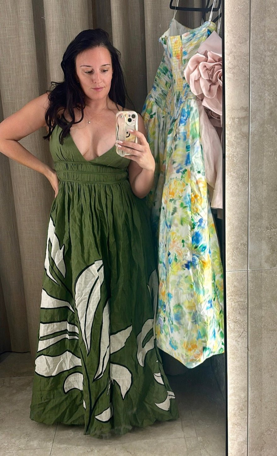 Aje Planetary Maxi Dress In Abstract Fern photo 4
