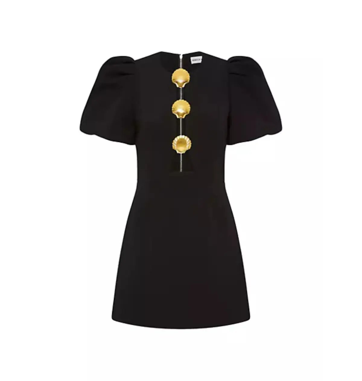 Rebecca Vallance Sirene Puff Sleeve Mini Dress Black Size AU 8 photo 4