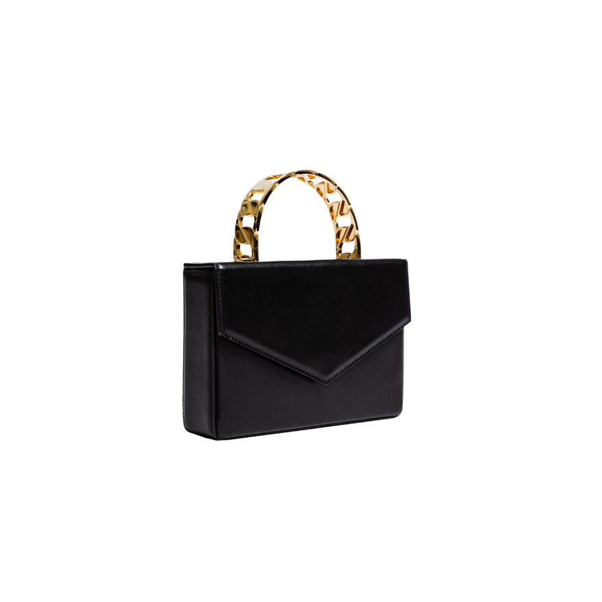 Amina Muaddi Black Pernille Chain Handle photo 4