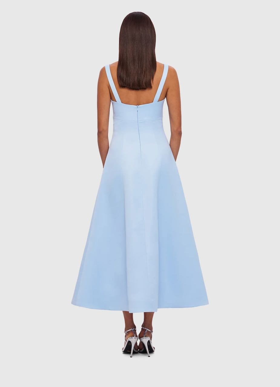 LEO LIN ODETTE MIDI DRESS - SKY BLUE photo 5