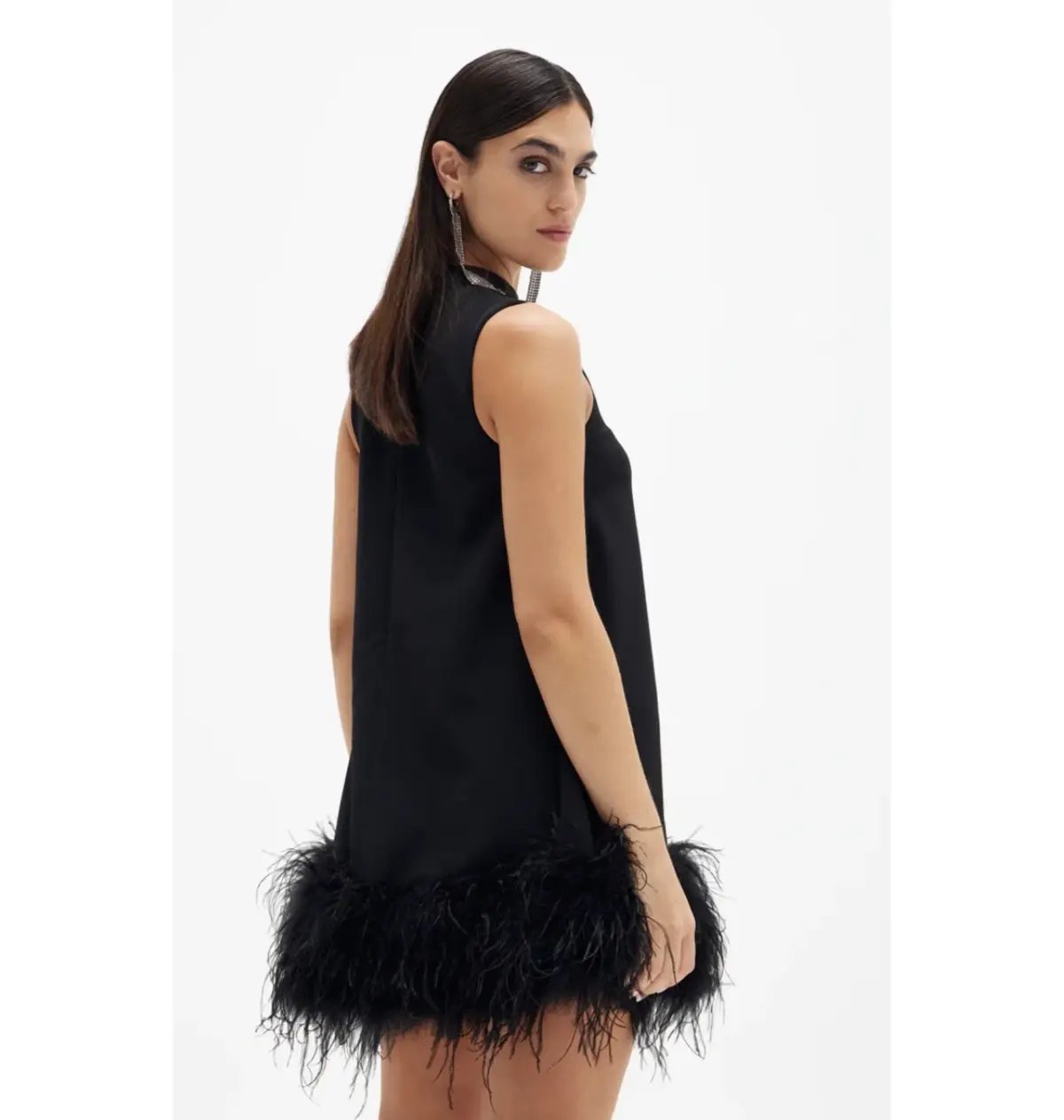 Rachel Gilbert Linc Mini Dress Black Size 10 photo 2
