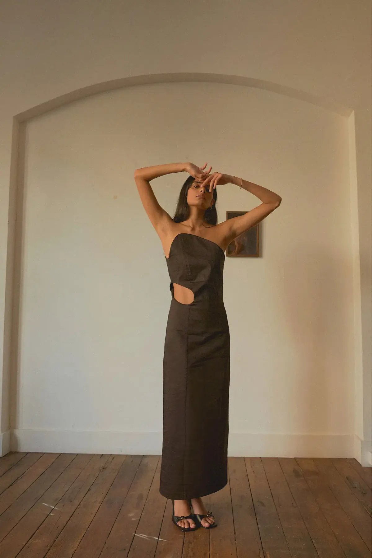 Elaine Hersby Pippa Midi Dress Black Size M / AU 10 photo 3