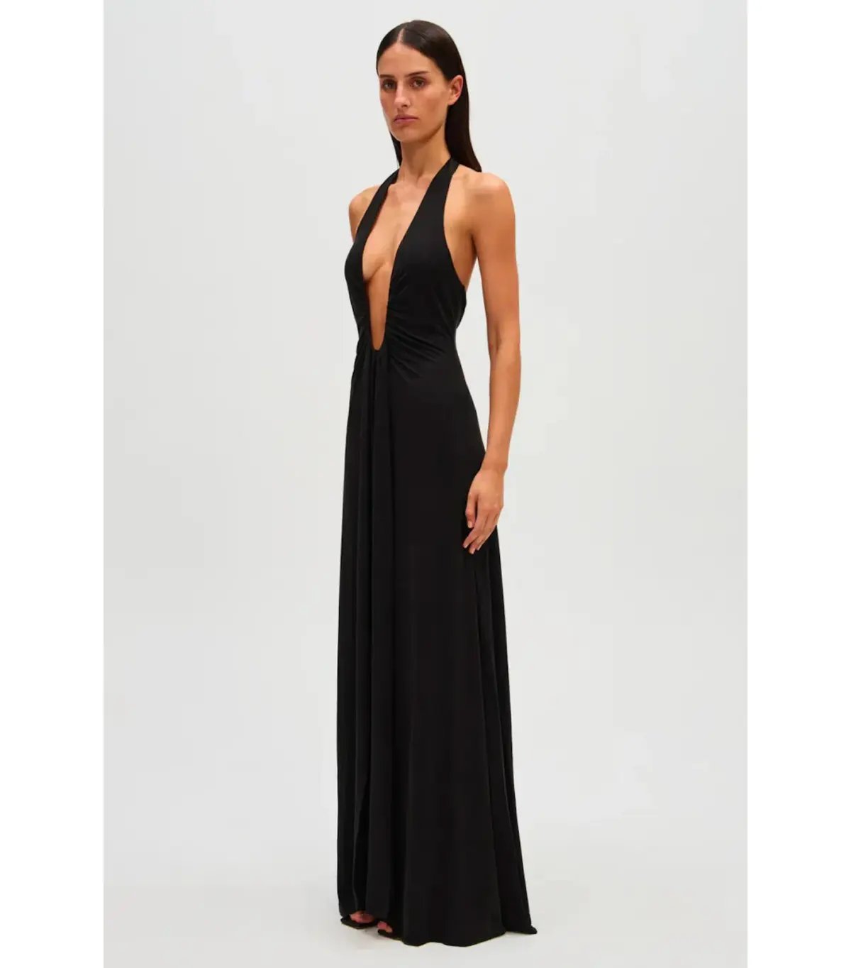 Misha Jennifer Cupro Maxi Dress in Black Size S / AU 8 photo 2
