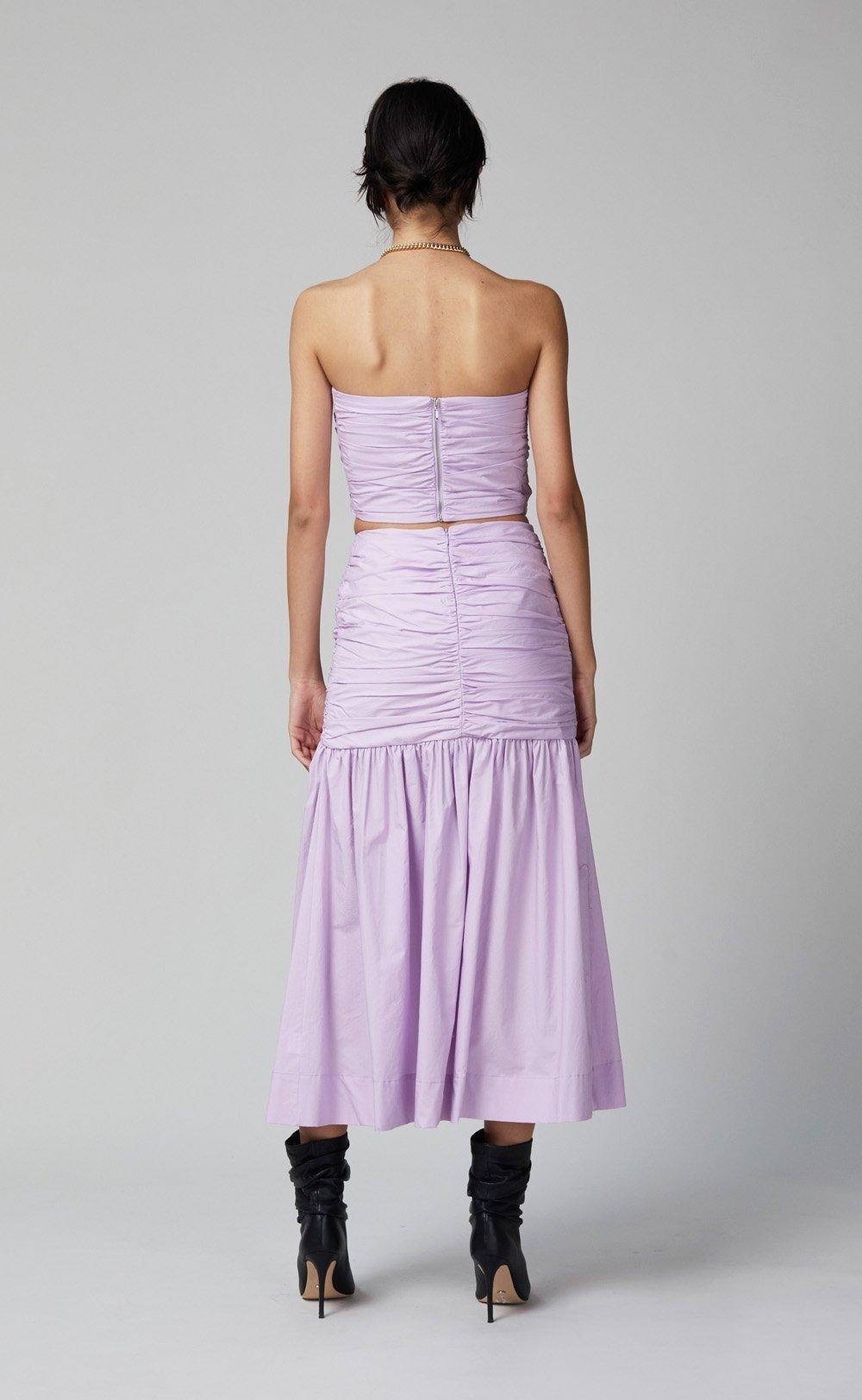 Bec & Bridge Winslowe Bodice and Midi Skirt Set Lilac Size 8 photo 4