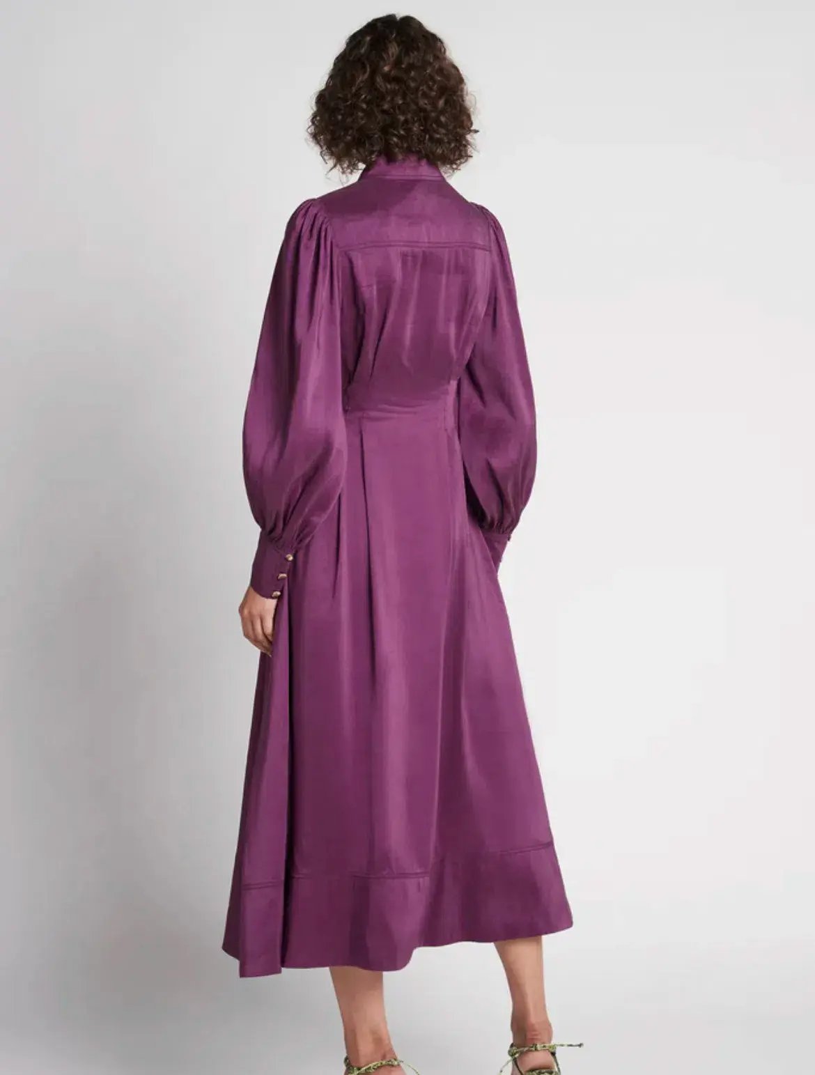 AJE Ephemera Shirt Dress Violet Size 14 photo 3