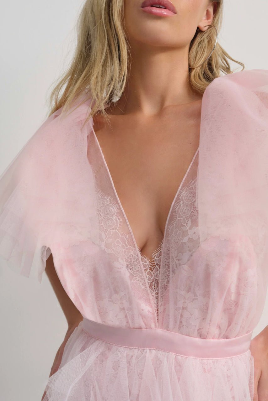 FOR LOVE & LEMONS MAXINE GOWN - PINK photo 2