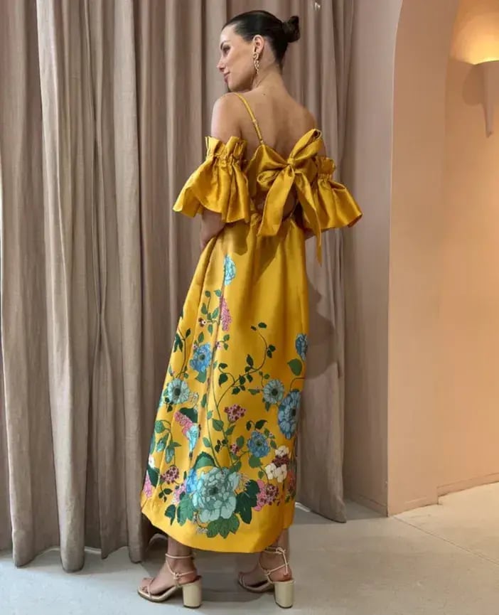 Alemais Dana Midi Dress Marigold Size 10 photo 2