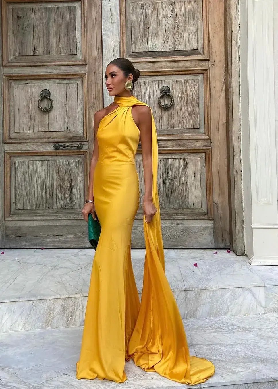 KAOA Backless Maxi Dress in Yellow Canary Size XS / AU 6 photo 3