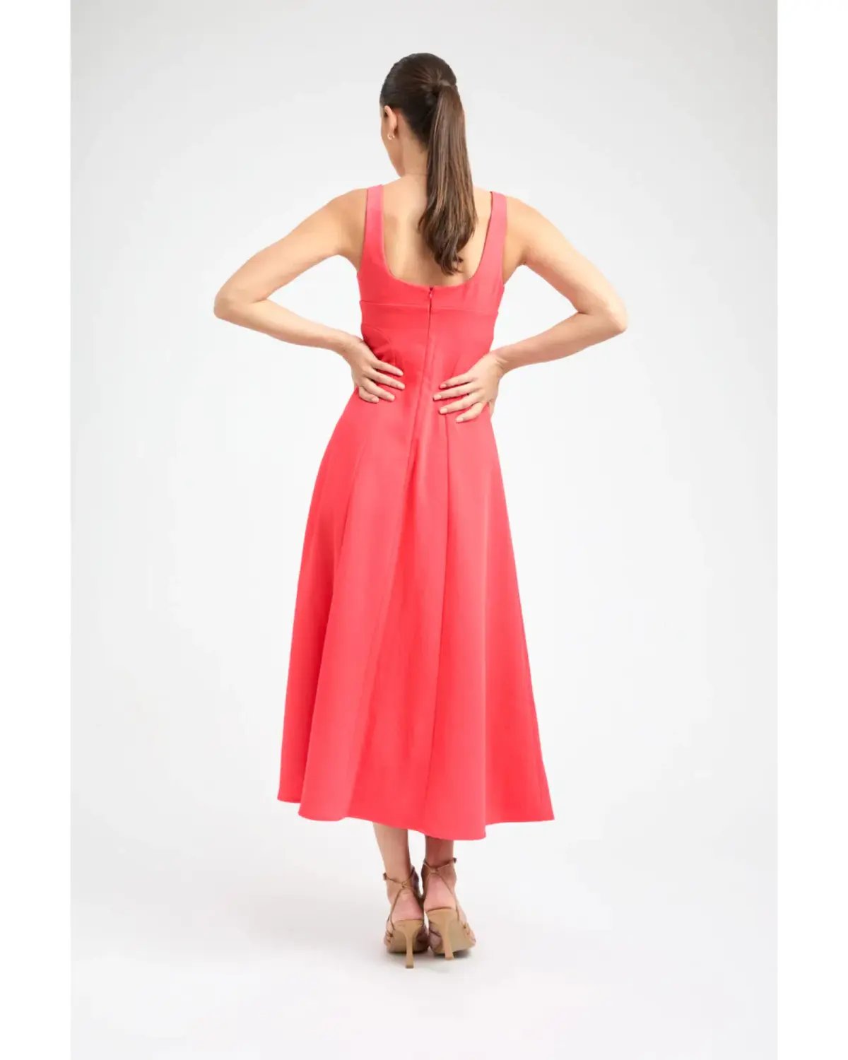 Kookaï Ariel Bodice Dress Tomato Size AU 8 photo 2
