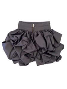 Balmain Cloud Skirt In Black Diamond photo 3