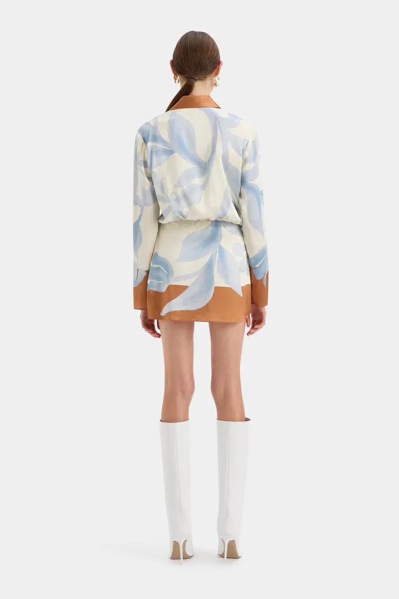 Sir The Label Sorrento Shirt Mini Dress In Sciarpa Print Size 0 / AU 6 photo 3