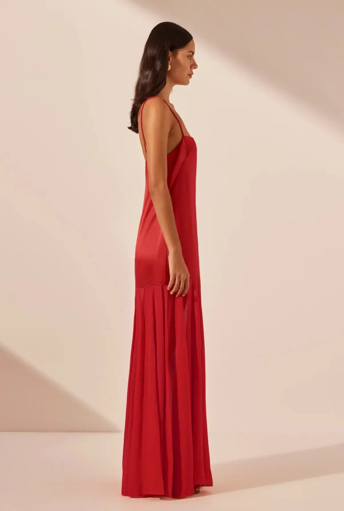 Shona Joy Moraya Dropped Waist Maxi Dress Chilli Size 12 photo 4