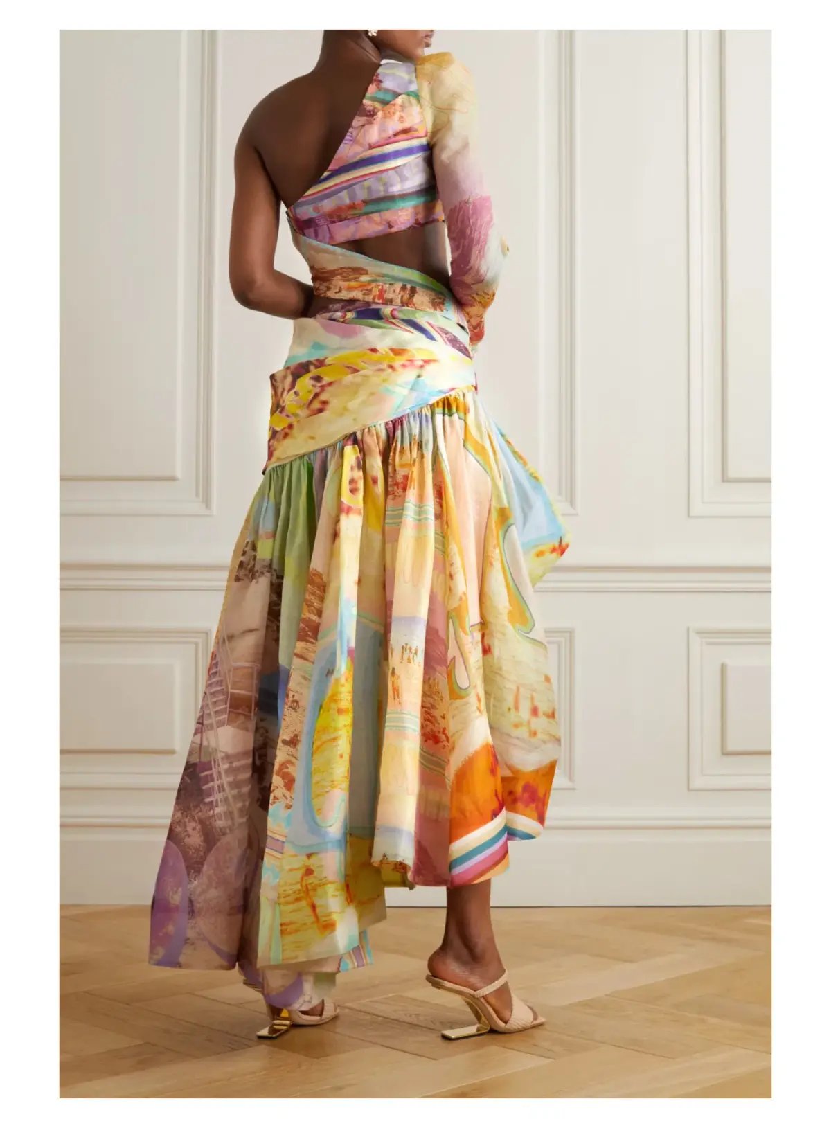Zimmermann Tama Asymmetric Dress Multi Size 1 / AU 10 photo 3