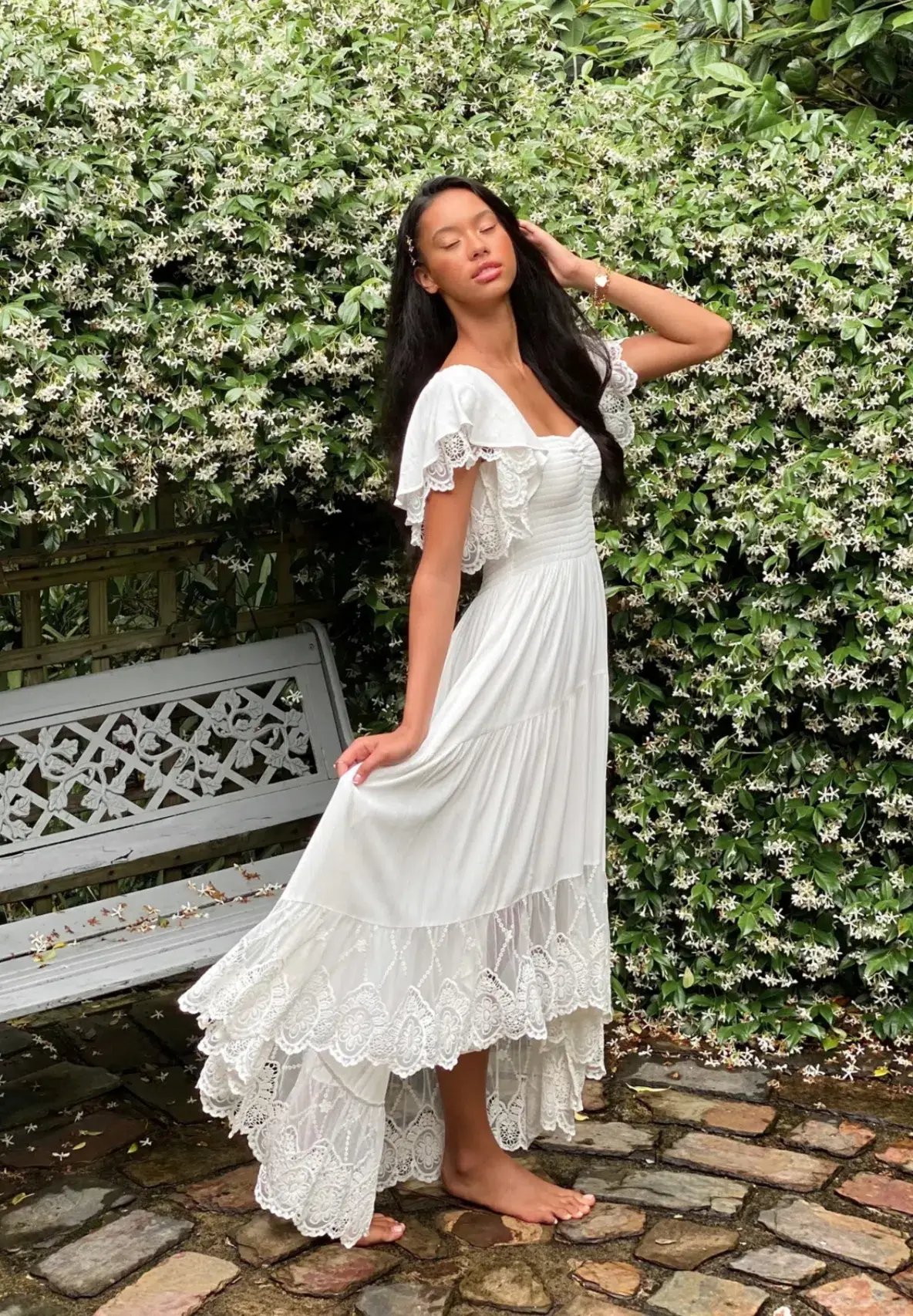 Coven & Co Folklore Gown Natural White Size M photo 6