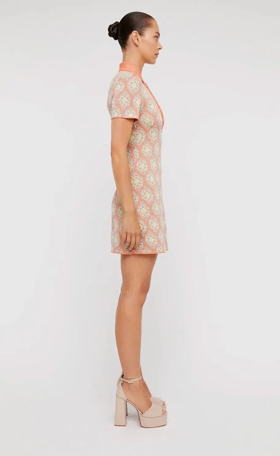 Scanlan Theodore The Knit Brocade Dress Print Size 6 photo 2