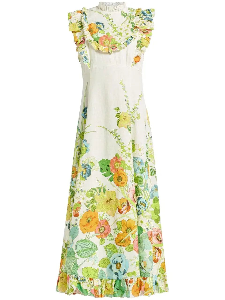 Alemais Constance Midi Ruffle Dress Floral Size 8 AU photo 15