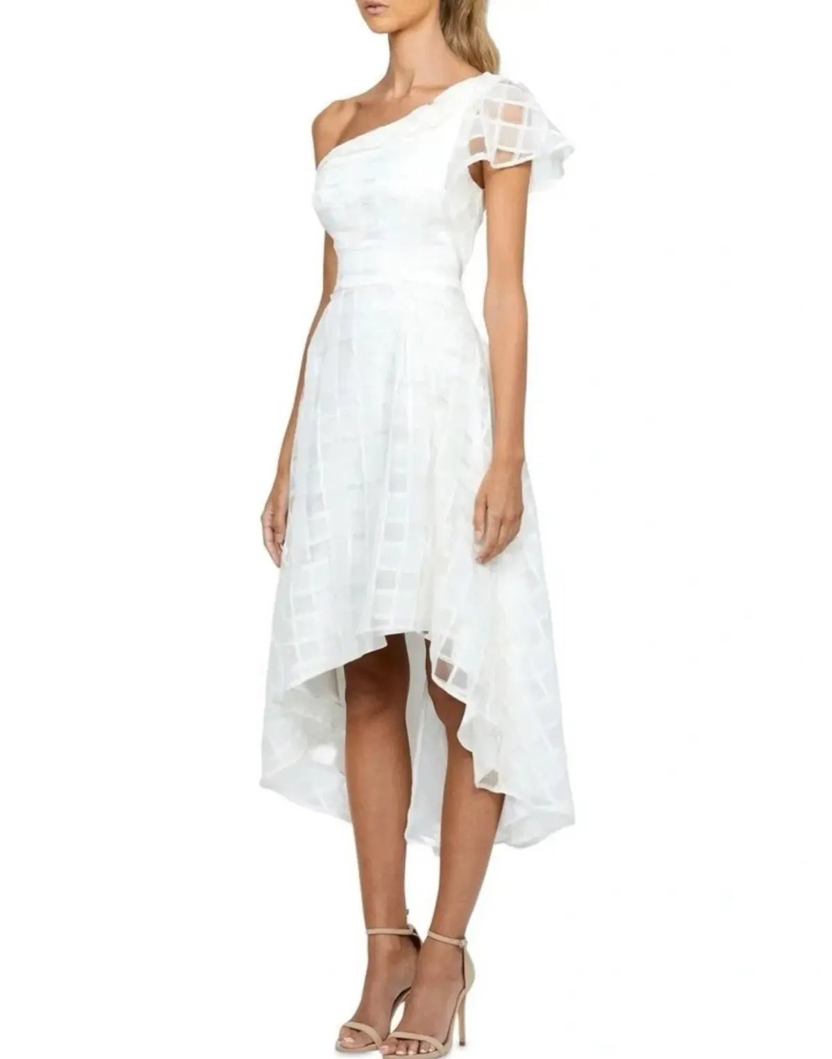 B by Bariano Luci One Should Flutter Sleeve Aline Dress photo 3
