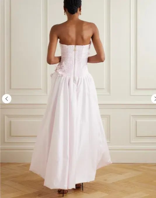 Aje Splendour Flower Gown Pastel Pink Size 6 photo 2