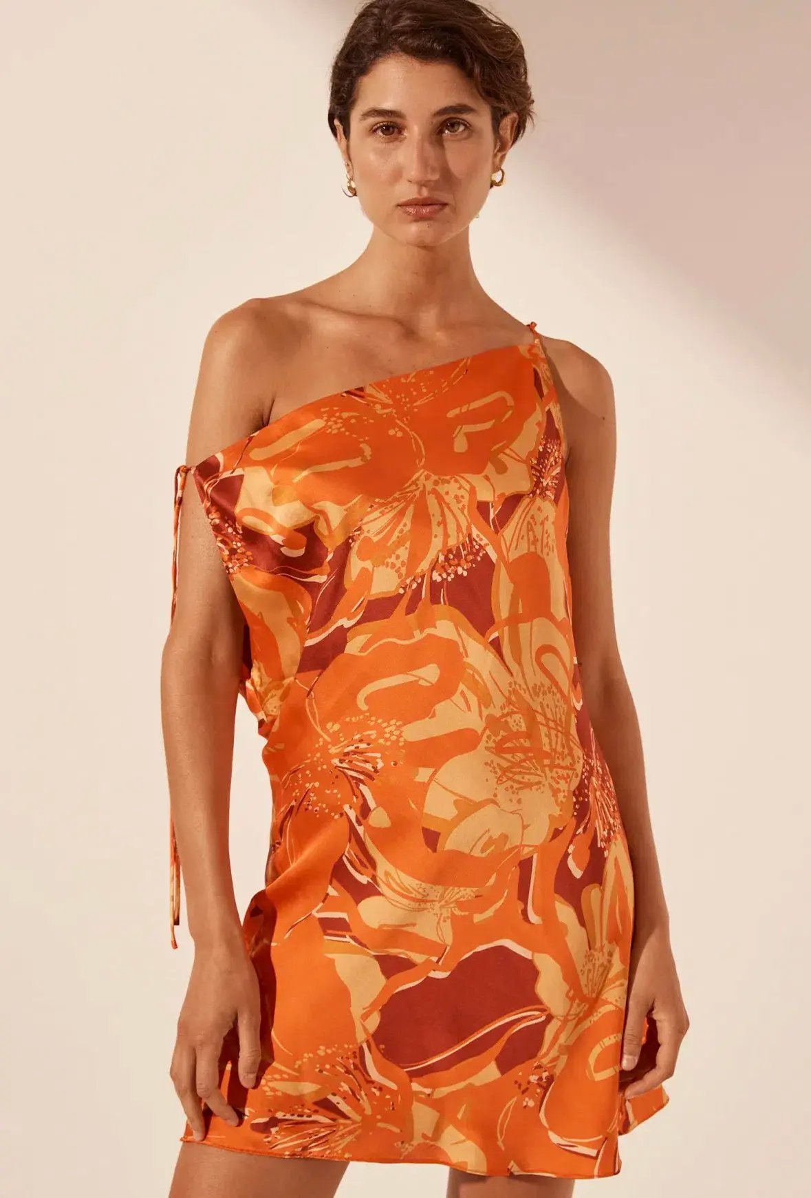 Shona Joy Chara Silk Tie Mini Dress Size AU 4 photo 2