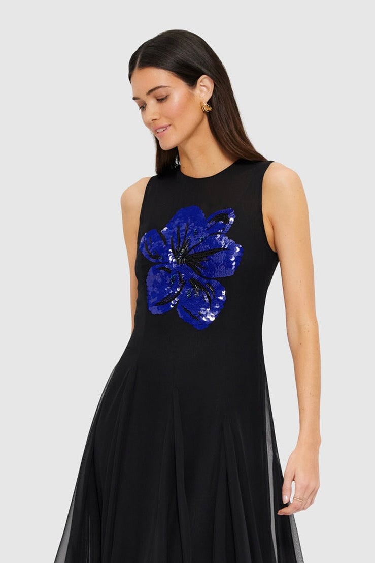 LEO LIN LINNEA EMBELLISHED MAXI DRESS - EBONY photo 4