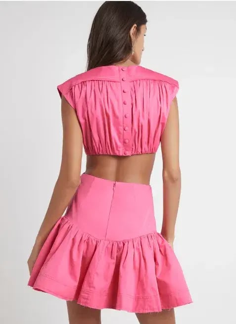 Aje Solstice Cut Out Ring Flip Mini Dress Pink Size AU 6 photo 3