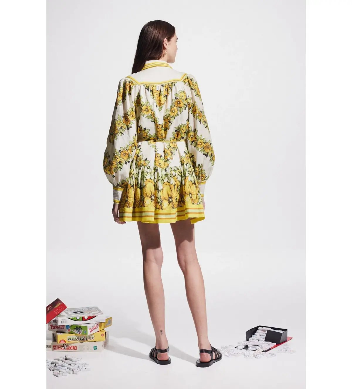 Alemais Gisela Mini Dress Floral Size AU 16 photo 3