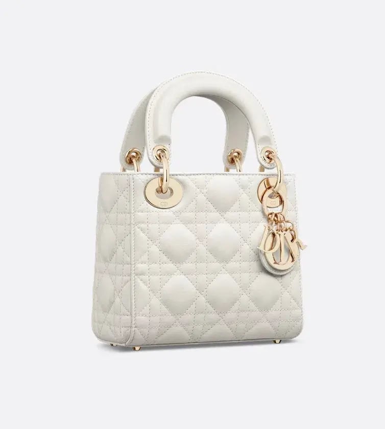 Dior Mini Lady Bag White photo 3