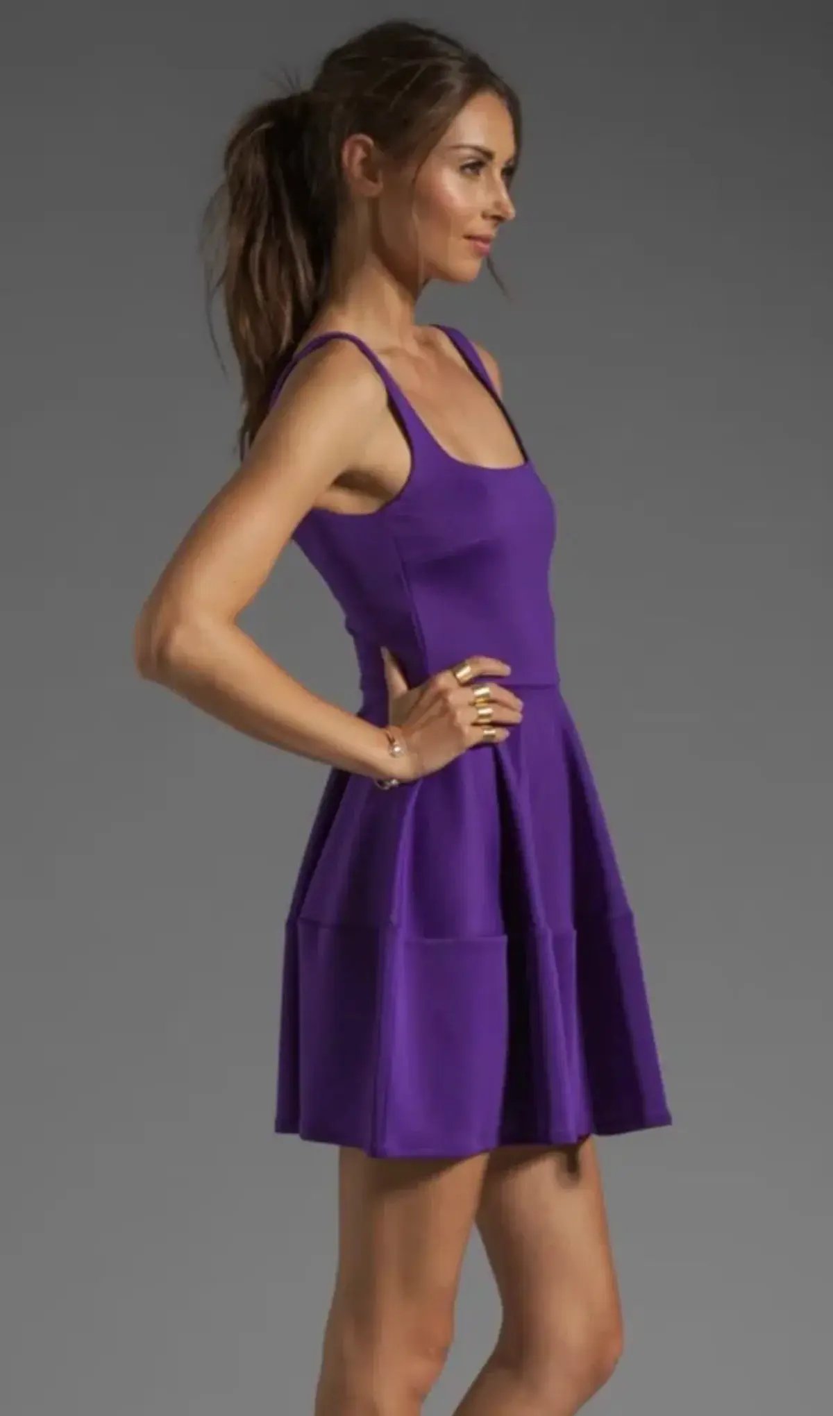 Camilla & Marc Pendentive Violet Techno Scuba Dress Purple Au Size 6 photo 2