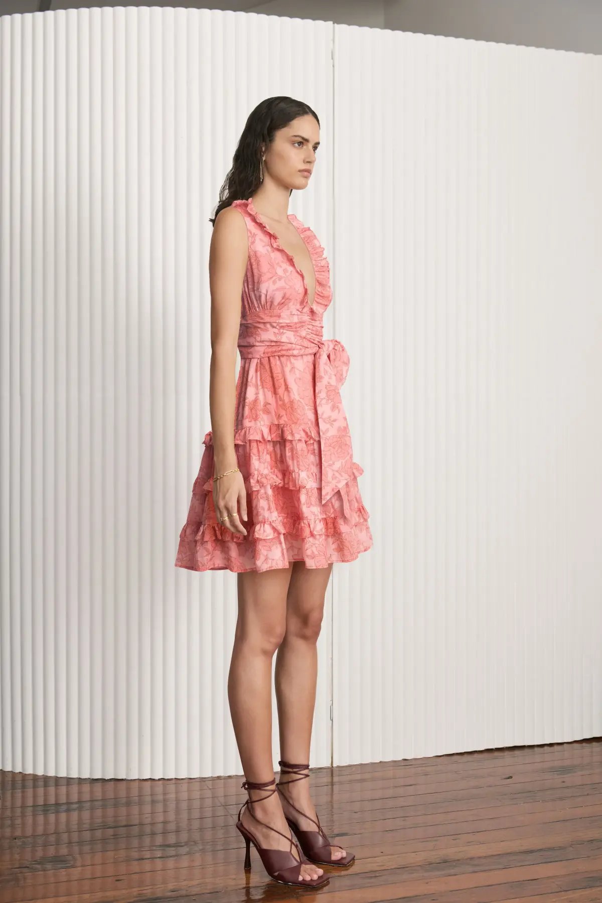 Kate Ford The Lucien Layered Sleeveless Dress in Eden Size 2 photo 2