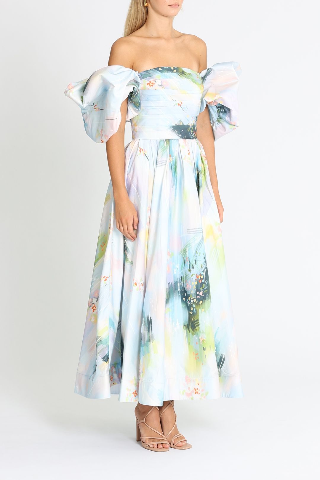 Matilda Puff Sleeve Midi Dress photo 2