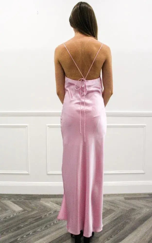 Ginia Lexi Silk Slip Dress Pink Size XS / Au 6 photo 4