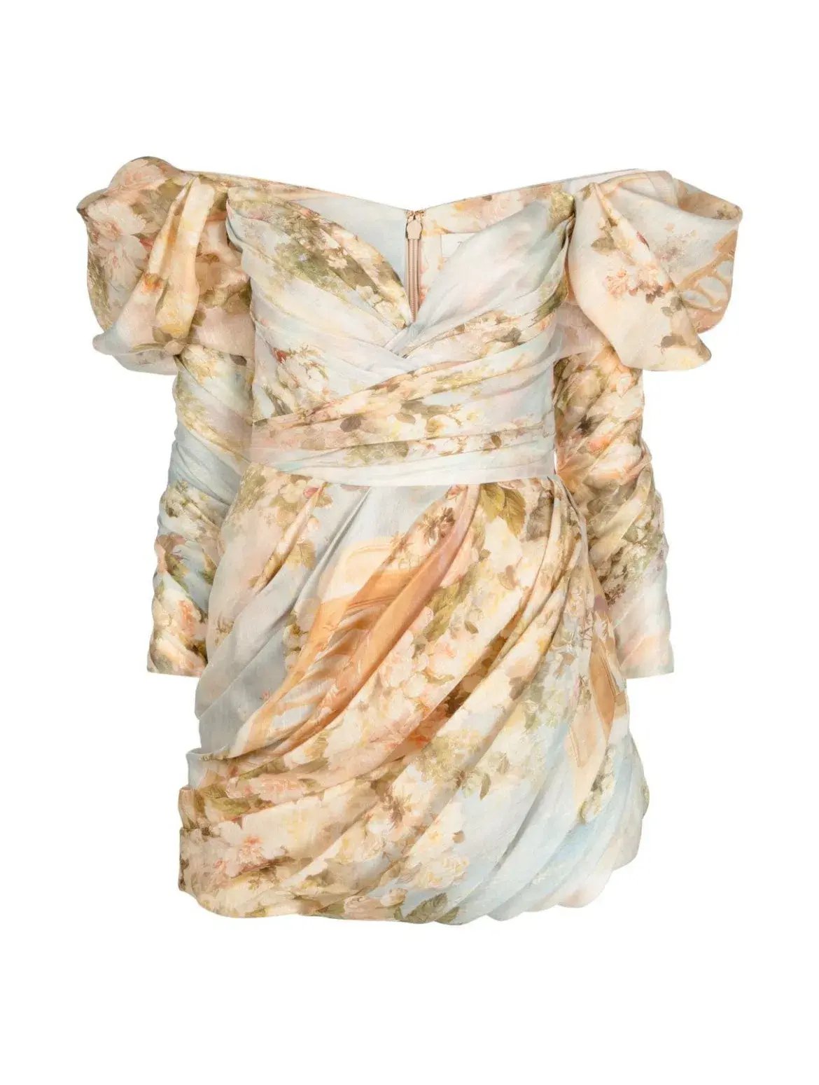 Zimmermann Luminosity Drape Dress Print Size 10 photo 7